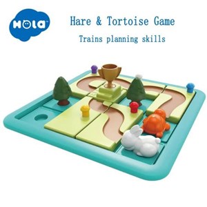 پازل خرگوش و لاک پشت هولی تویز مدل Hola Toys E7987_اسباب بازی