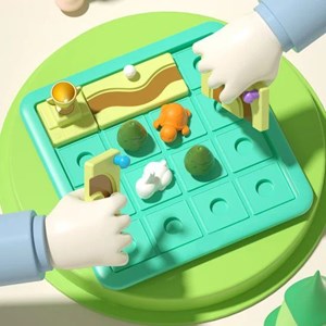 پازل خرگوش و لاک پشت هولی تویز مدل Hola Toys E7987_اسباب بازی