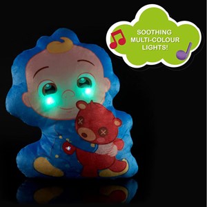بالشتک جی جی پولیشی چراغ ‌دار و موزیکال مدل Wow! Stuff - CoComelon - Music & Light Sleep Soother_اسباب بازی