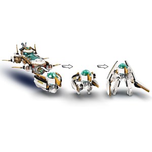 لگو نینجاگو زیردریایی غول پیکر 1159 قطعه مدل Lego Ninjago - Hydro Bounty - 71756 Building Kit_اسباب بازی
