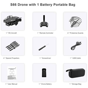 کوادکوپتر دوربین دار DRONE کد S66_اسباب بازی