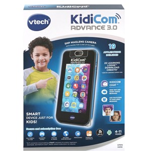 موبایل هوشمند مشکی کودک مدل Vtech - Kidi Com - Black Advance 3.0_اسباب بازی
