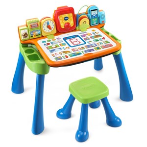 میز و صندلی 5 حالته موزیکال آبی مدل VTech - Pre School - Get Ready for School Learning Desk_اسباب بازی
