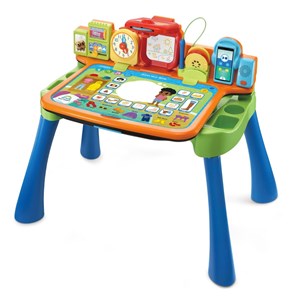 میز و صندلی 5 حالته موزیکال آبی مدل VTech - Pre School - Get Ready for School Learning Desk_اسباب بازی