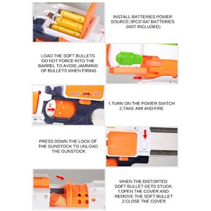 تفنگ اسباب بازی تیر فومی باتری خور مدل Blaze Storm_اسباب بازی