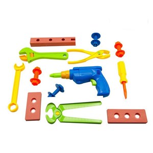 اسباب بازی ابزار چمدان چرخ دار درج توی Dorj Toy