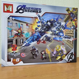 لگو مارول جت اونجرز 667 تکه به همراه 5 اکشن فیگور مدل Avenger Superhero MG301_اسباب بازی