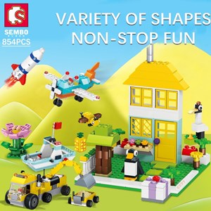 لگو کلاسیک خلاقیت 854 تکه مدل Sembo 101402 Large Creative Brick Box_اسباب بازی