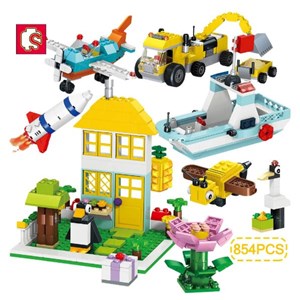 لگو کلاسیک خلاقیت 854 تکه مدل Sembo 101402 Large Creative Brick Box_اسباب بازی