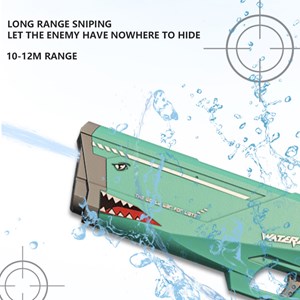 تفنگ اسباب بازی آب پاش شارژی طرح کوسه مدل Shark Electric Water Gun Automatic_اسباب بازی