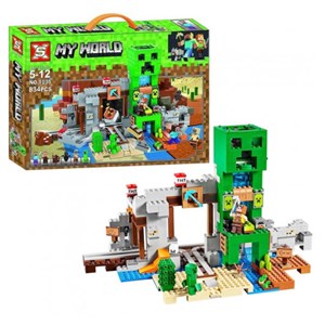 لگو ماینکرافت حمله به روستاییان 834 قطعه مدل My World Minecraft 1035_اسباب بازی