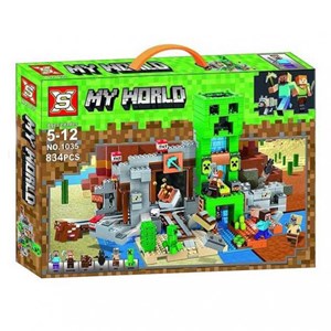 لگو ماینکرافت حمله به روستاییان 834 قطعه مدل My World Minecraft 1035_اسباب بازی