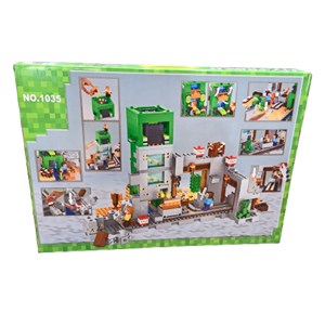 لگو ماینکرافت حمله به روستاییان 834 قطعه مدل My World Minecraft 1035_اسباب بازی