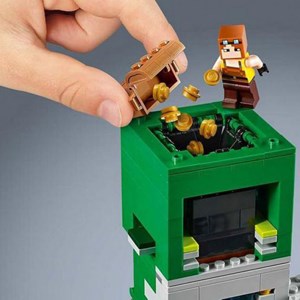 لگو ماینکرافت حمله به روستاییان 834 قطعه مدل My World Minecraft 1035_اسباب بازی