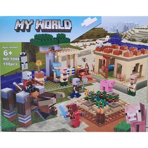 لگو ماینکرافت شکار گنج 598 قطعه مدل My World Minecraft 1044_اسباب بازی