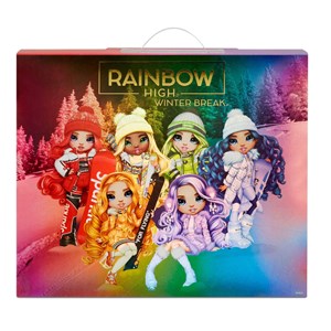 عروسک رنگین کمانی Rainbow High سری 1 تعطیلات زمستانی مدل MGA - Rainbow High - Winter Break Fashion Doll - Ruby Anderson with Accessories_اسباب بازی