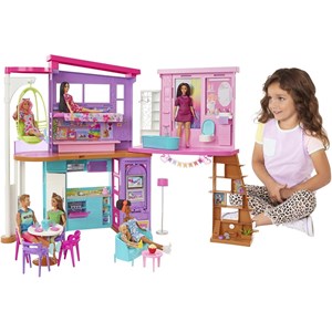 ست خانه عروسکی تعطیلات به همراه 30 اکسسوری مدل Mattel - Dolls - Barbie Vacation House Playset with 30 Pieces_اسباب بازی
