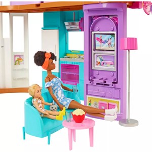 ست خانه عروسکی تعطیلات به همراه 30 اکسسوری مدل Mattel - Dolls - Barbie Vacation House Playset with 30 Pieces_اسباب بازی