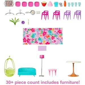 ست خانه عروسکی تعطیلات به همراه 30 اکسسوری مدل Mattel - Dolls - Barbie Vacation House Playset with 30 Pieces_اسباب بازی