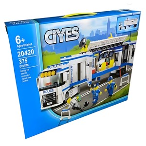 لگو سیتی تریلی پلیس 375 قطعه مدل Ciyes 20420_اسباب بازی