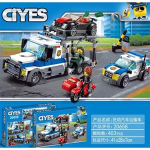 لگو سیتی وسایل نقلیه پلیس 403 قطعه مدل Ciyes 20658_اسباب بازی