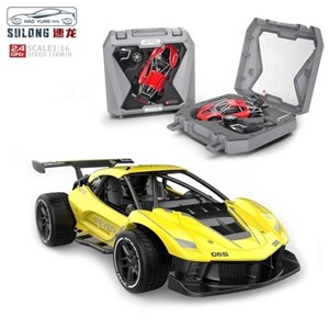 ماشین کنترلی فلزی کیف دار زرد مقیاس 1:16 مدل SULONG Remote Control Cars_اسباب بازی