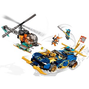 لگو نینجاگو ماشین مسابقه EVO جی و نیا 536 قطعه مدل Lego Ninjago - Jay and Nya’s Race Car EVO - 71776 Building Kit_اسباب بازی