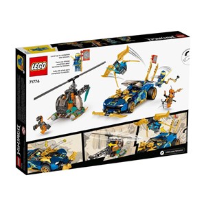 لگو نینجاگو ماشین مسابقه EVO جی و نیا 536 قطعه مدل Lego Ninjago - Jay and Nya’s Race Car EVO - 71776 Building Kit_اسباب بازی