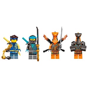 لگو نینجاگو ماشین مسابقه EVO جی و نیا 536 قطعه مدل Lego Ninjago - Jay and Nya’s Race Car EVO - 71776 Building Kit_اسباب بازی