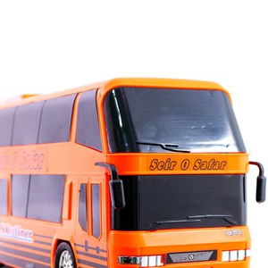 اسباب بازی اتوبوس سیر و سفر دو طبقه درج توی Dorj Toy