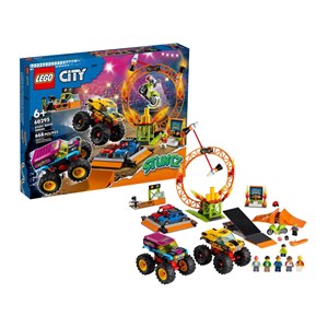 لگو سیتی بدلکاری ماشین آفرود و موتور 668 قطعه مدل Lego City - Stunt Show Arena - 60295 Building Kit_اسباب بازی