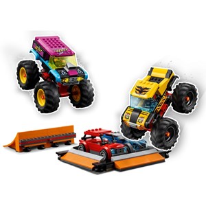 لگو سیتی بدلکاری ماشین آفرود و موتور 668 قطعه مدل Lego City - Stunt Show Arena - 60295 Building Kit_اسباب بازی
