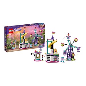 لگو فرندز سرسره و چرخ و فلک جادویی 545 قطعه مدل Lego Friends - Magical Ferris Wheel and Slide - 41689 Building Kit_اسباب بازی