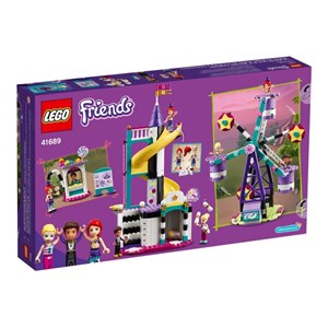 لگو فرندز سرسره و چرخ و فلک جادویی 545 قطعه مدل Lego Friends - Magical Ferris Wheel and Slide - 41689 Building Kit_اسباب بازی