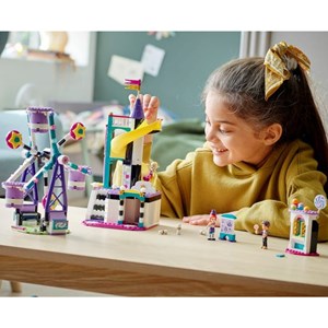 لگو فرندز سرسره و چرخ و فلک جادویی 545 قطعه مدل Lego Friends - Magical Ferris Wheel and Slide - 41689 Building Kit_اسباب بازی
