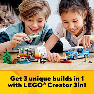 لگو کریتور 3 در 1 کاروان خانوادگی 766 قطعه مدل Lego Creator - 3in1 Caravan Family - 31108 building Kit_اسباب بازی