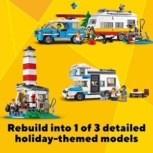 لگو کریتور 3 در 1 کاروان خانوادگی 766 قطعه مدل Lego Creator - 3in1 Caravan Family - 31108 building Kit_اسباب بازی
