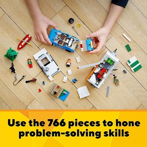 لگو کریتور 3 در 1 کاروان خانوادگی 766 قطعه مدل Lego Creator - 3in1 Caravan Family - 31108 building Kit_اسباب بازی