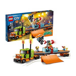 لگو سیتی کامیون نمایشی و بلدکاری 420 قطعه مدل Lego City - Stunt Show Truck - 60294 Building Kit_اسباب بازی