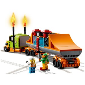 لگو سیتی کامیون نمایشی و بلدکاری 420 قطعه مدل Lego City - Stunt Show Truck - 60294 Building Kit_اسباب بازی