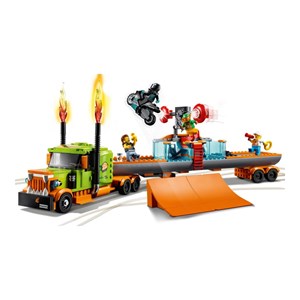 لگو سیتی کامیون نمایشی و بلدکاری 420 قطعه مدل Lego City - Stunt Show Truck - 60294 Building Kit_اسباب بازی