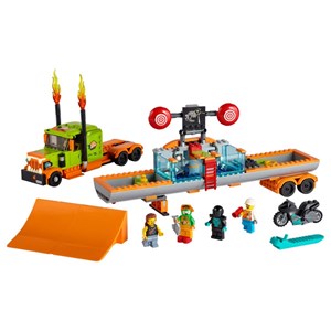 لگو سیتی کامیون نمایشی و بلدکاری 420 قطعه مدل Lego City - Stunt Show Truck - 60294 Building Kit_اسباب بازی
