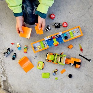 لگو سیتی کامیون نمایشی و بلدکاری 420 قطعه مدل Lego City - Stunt Show Truck - 60294 Building Kit_اسباب بازی