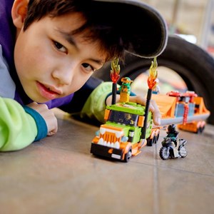 لگو سیتی کامیون نمایشی و بلدکاری 420 قطعه مدل Lego City - Stunt Show Truck - 60294 Building Kit_اسباب بازی