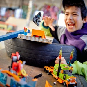 لگو سیتی کامیون نمایشی و بلدکاری 420 قطعه مدل Lego City - Stunt Show Truck - 60294 Building Kit_اسباب بازی