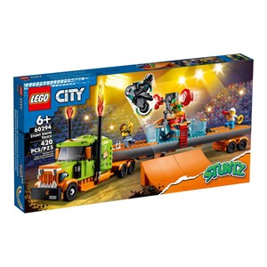 لگو سیتی کامیون نمایشی و بلدکاری 420 قطعه مدل Lego City - Stunt Show Truck - 60294 Building Kit_اسباب بازی