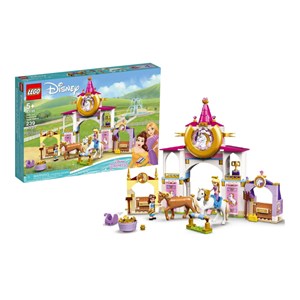 لگو دیزنی اسطبل سلطنتی پرنسس بل و پرنسس راپونزل 239 قطعه مدل Lego Disney - Belle and Rapunzel's Royal Stables - 43195 Building Kit_اسباب بازی