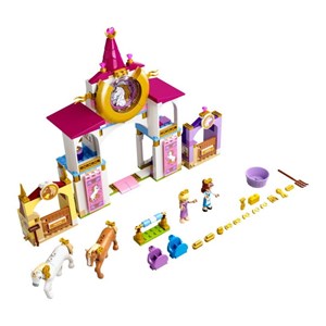 لگو دیزنی اسطبل سلطنتی پرنسس بل و پرنسس راپونزل 239 قطعه مدل Lego Disney - Belle and Rapunzel's Royal Stables - 43195 Building Kit_اسباب بازی