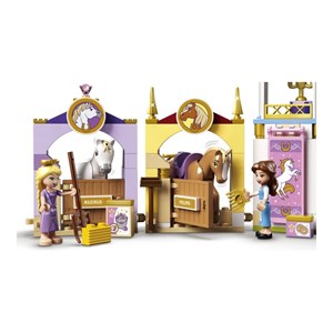 لگو دیزنی اسطبل سلطنتی پرنسس بل و پرنسس راپونزل 239 قطعه مدل Lego Disney - Belle and Rapunzel's Royal Stables - 43195 Building Kit_اسباب بازی