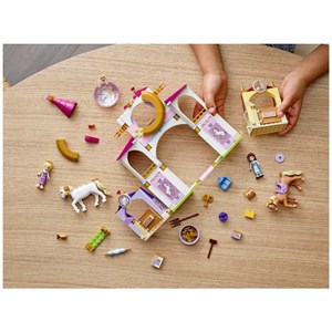 لگو دیزنی اسطبل سلطنتی پرنسس بل و پرنسس راپونزل 239 قطعه مدل Lego Disney - Belle and Rapunzel's Royal Stables - 43195 Building Kit_اسباب بازی